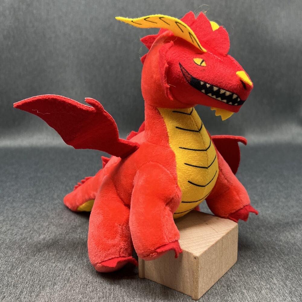 Dungeons Dragons Red Dragon Plush Toy Factory 9" Stuffed Animal Dice Holder Bag
